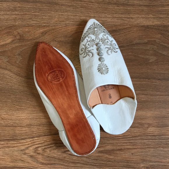 HERMÉS PARIS Babouche Moroccan Slippers RARE - Picture 3 of 4